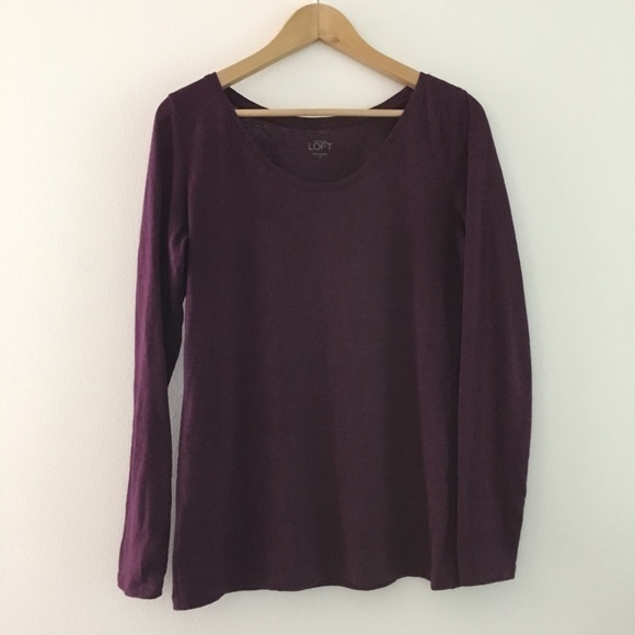 3/$15 Ann Taylor loft crewneck knit top long sleeve - Picture 1 of 4